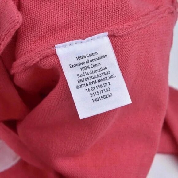 Nwt Pink Cardigan Sweater Ladybug Flower Embroidered Cotton Size 2T - Picture 6 of 8